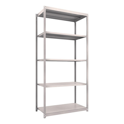 トラスコ TRUSCO スチールラック M1.5型軽中量棚 1160×595×2400 5段単体 ネオグレー M1.5-8465 450-0211 (商品コード：170274)