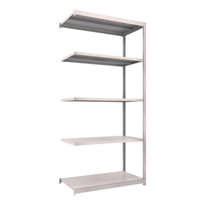 トラスコ TRUSCO スチールラック M1.5型軽中量棚 1160×595×2400 5段連結 ネオグレー M1.5-8465B 450-0229 (商品コード：170275)