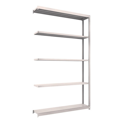 トラスコ TRUSCO スチールラック M1.5型軽中量棚 1460×295×2400 5段連結 ネオグレー M1.5-8535B 450-0261 (商品コード：170279)