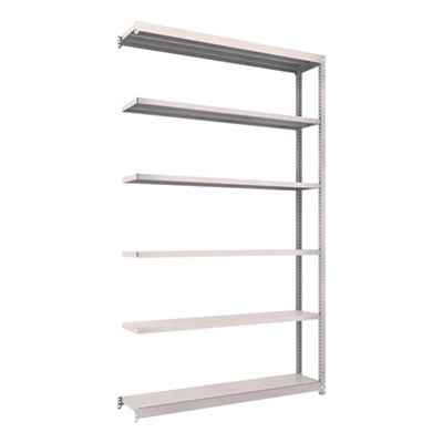 トラスコ TRUSCO スチールラック M1.5型 W1460×D295×H2400 6段 連結 ネオグレー M1.5-8536B 450-0288 (商品コード：170281)