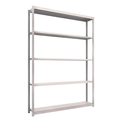 トラスコ TRUSCO スチールラック M1.5型軽中量棚 1760×295×2400 5段単体 ネオグレー M1.5-8635 450-0377 (商品コード：170290)