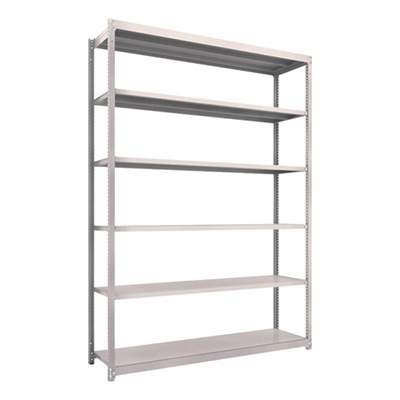 トラスコ TRUSCO スチールラック M1.5型 W1760×D445×H2400 6段 単体 ネオグレー M1.5-8646 450-0431 (商品コード：170296)