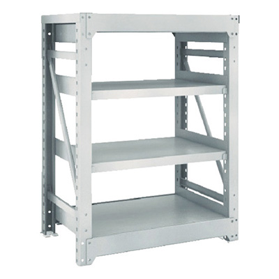 トラスコ TRUSCO スチールラック M10型重量棚 900×620×H1200 4段 単体 ネオグレー M10-4364 506-2594 (商品コード：170355)