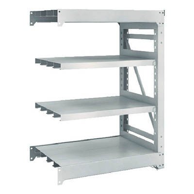 トラスコ TRUSCO スチールラック M10型重量棚 900×620×H1200 4段 連結 ネオグレー M10-4364B 508-2030 (商品コード：170356)