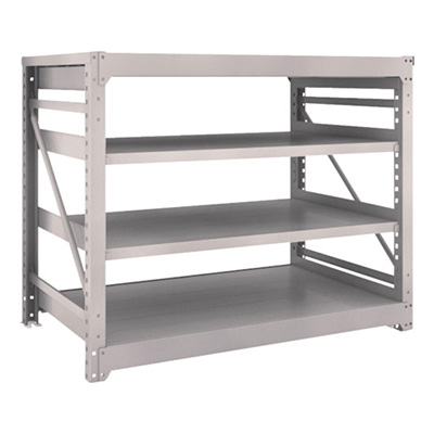 トラスコ TRUSCO スチールラック M10型重量棚 1500×900×H1200 4段 単体 ネオグレー M10-4594 506-2691 (商品コード：170371)