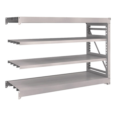 トラスコ TRUSCO スチールラック M10型重量棚 1800×620×H1200 4段 連結 ネオグレー M10-4664B 508-1408 (商品コード：170374)