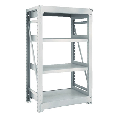 トラスコ TRUSCO スチールラック M10型重量棚 900×620×H1500 4段 単体 ネオグレー M10-5364 503-9622 (商品コード：170379)