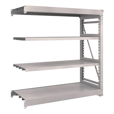 トラスコ TRUSCO スチールラック M10型重量棚 1500×620×H1500 4段 連結 ネオグレー M10-5564B 508-1378 (商品コード：170392)