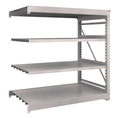 トラスコ TRUSCO スチールラック M10型重量棚 1500×900×H1500 4段 連結 ネオグレー M10-5594B 508-1556 (商品コード：170396)
