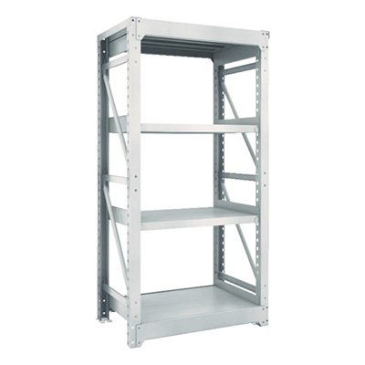 トラスコ TRUSCO スチールラック M10型重量棚 900×620×H1800 4段 単体 ネオグレー M10-6364 506-2985 (商品コード：170403)