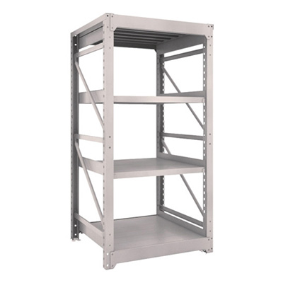 トラスコ TRUSCO スチールラック M10型重量棚 900×900×H1800 4段 単体 ネオグレー M10-6394 506-3060 (商品コード：170407)