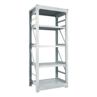 トラスコ TRUSCO スチールラック M10型重量棚 900×620×H2100 5段 単体 ネオグレー M10-7365 506-3221 (商品コード：170429)