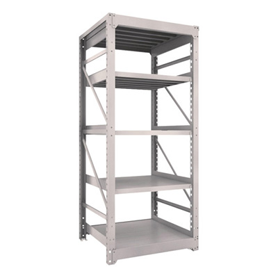 トラスコ TRUSCO スチールラック M10型重量棚 900×900×H2100 5段 単体 ネオグレー M10-7395 506-3302 (商品コード：170433)