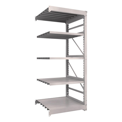 トラスコ TRUSCO スチールラック M10型重量棚 900×900×H2100 5段 連結 ネオグレー M10-7395B 508-1939 (商品コード：170434)