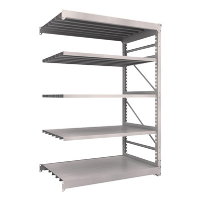 トラスコ TRUSCO スチールラック M10型重量棚 1500×900×H2100 5段 連結 ネオグレー M10-7595B 508-2013 (商品コード：170446)