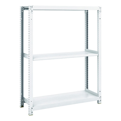 トラスコ TRUSCO スチールラック M1型抗菌塗装ボルトレス軽量棚900×320×H1200 3段 M1-4333 856-7286 (商品コード：170465)