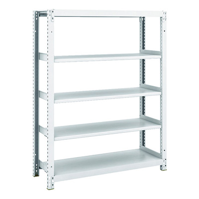 トラスコ TRUSCO スチールラック M1型抗菌塗装ボルトレス軽量棚900×320×H1200 5段 M1-4335 856-7298 (商品コード：170469)