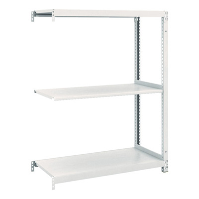 トラスコ TRUSCO スチールラック M1型抗菌塗装ボルトレス軽量棚900×420×H1200 3段 連結 M1-4343B 856-7289 (商品コード：170472)