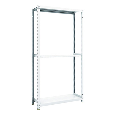 トラスコ TRUSCO スチールラック M1型抗菌塗装ボルトレス軽量棚900×320×H1800 3段 M1-6333 856-7278 (商品コード：170489)