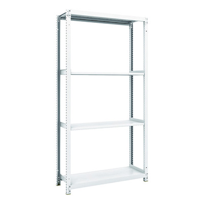 トラスコ TRUSCO スチールラック M1型抗菌塗装ボルトレス軽量棚900×320×H1800 4段 M1-6334 856-7266 (商品コード：170493)