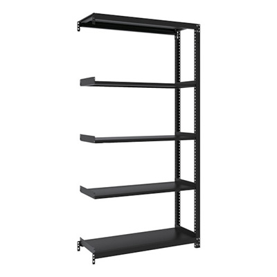 トラスコ TRUSCO スチールラック M1型ボルトレス軽量棚900×320×H1800 5段 連結 サテンブラック M1-6335B-SB 362-1435 (商品コード：170499)