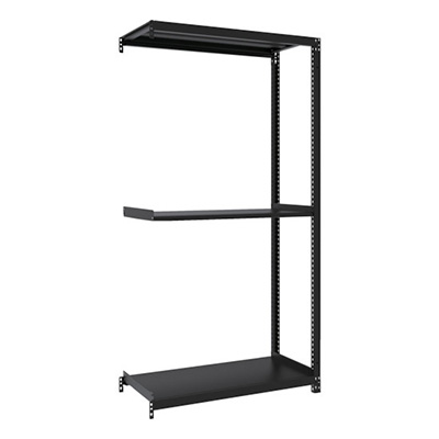 トラスコ TRUSCO スチールラック M1型ボルトレス軽量棚900×420×H1800 3段 連結 サテンブラック M1-6343B-SB 361-9840 (商品コード：170503)