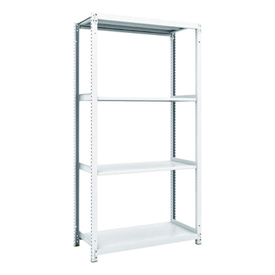 トラスコ TRUSCO スチールラック M1型抗菌塗装ボルトレス軽量棚900×420×H1800 4段 M1-6344 856-7268 (商品コード：170505)