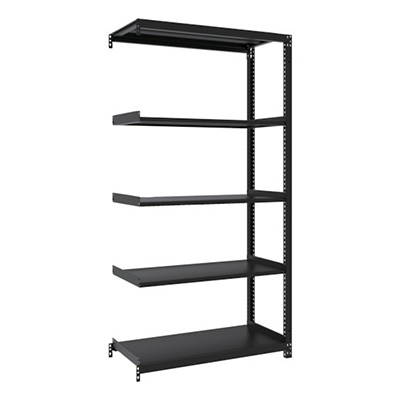 トラスコ TRUSCO スチールラック M1型ボルトレス軽量棚900×420×H1800 5段 連結 サテンブラック M1-6345B-SB 361-9824 (商品コード：170511)