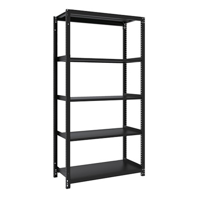 トラスコ TRUSCO スチールラック M1型ボルトレス軽量棚900×420×H1800 5段 サテンブラック M1-6345-SB 361-9835 (商品コード：170512)