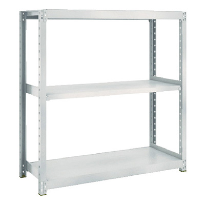 トラスコ TRUSCO スチールラック M2型軽中量棚 1160×600×H1200 3段 単体 ネオグレー M2-4463 511-5728 (商品コード：170553)