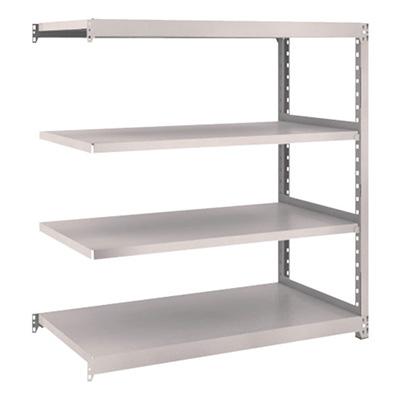 トラスコ TRUSCO スチールラック M2型 W1160×D600×H1200 4段 連結 ネオグレー M2-4464B 509-2078 (商品コード：170556)