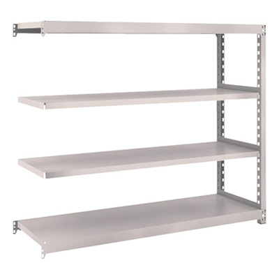 トラスコ TRUSCO スチールラック M2型 W1460×D450×H1200 4段 連結 ネオグレー M2-4544B 509-2141 (商品コード：170566)