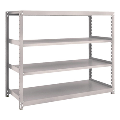 トラスコ TRUSCO スチールラック M2型 W1460×D600×H1200 4段 単体 ネオグレー M2-4564 506-8223 (商品コード：170571)