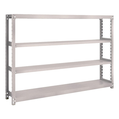 トラスコ TRUSCO スチールラック M2型 W1760×D300×H1200 4段 単体 ネオグレー M2-4634 505-9062 (商品コード：170575)