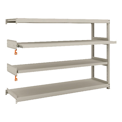 トラスコ TRUSCO スチールラック M2型軽中量棚 1760×450×H1200 4段うちスライド2段 連結 M2-4642M2B 149-7777 (商品コード：170584)