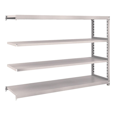 トラスコ TRUSCO スチールラック M2型 W1760×D450×H1200 4段 連結 ネオグレー M2-4644B 509-2159 (商品コード：170588)