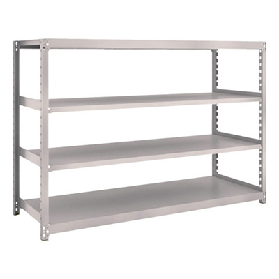 トラスコ TRUSCO スチールラック M2型 W1760×D600×H1200 4段 単体 ネオグレー M2-4664 505-9143 (商品コード：170599)