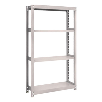 トラスコ TRUSCO スチールラック M2型 W860×D300×H1500 4段 単体 ネオグレー M2-5334 506-6344 (商品コード：170603)