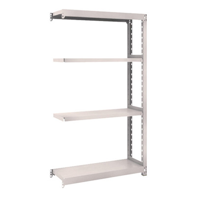 トラスコ TRUSCO スチールラック M2型 W860×D300×H1500 4段 連結 ネオグレー M2-5334B 508-5195 (商品コード：170604)