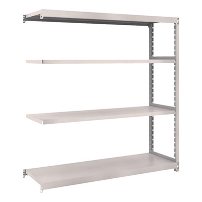 トラスコ TRUSCO スチールラック M2型 W1460×D450×H1500 4段 連結 ネオグレー M2-5544B 508-5519 (商品コード：170632)