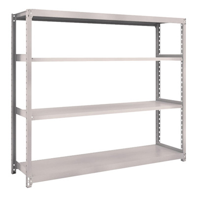 トラスコ TRUSCO スチールラック M2型 W1760×D450×H1500 4段 単体 ネオグレー M2-5644 506-6981 (商品コード：170643)