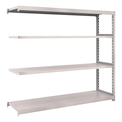 トラスコ TRUSCO スチールラック M2型 W1760×D450×H1500 4段 連結 ネオグレー M2-5644B 508-5527 (商品コード：170644)