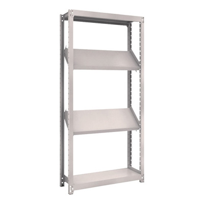 トラスコ TRUSCO スチールラック M2型棚 900×300×H1800 4段 傾斜2段 M2-6334K2 484-3762 (商品コード：170653)