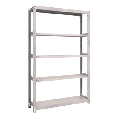 トラスコ TRUSCO スチールラック M2型 W1160×D300×H1800 5段 単体 ネオグレー M2-6435 506-7201 (商品コード：170725)