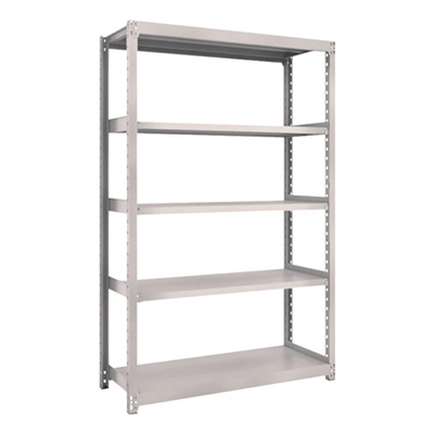 トラスコ TRUSCO スチールラック M2型 W1160×D450×H1800 5段 単体 ネオグレー M2-6445 506-7243 (商品コード：170735)