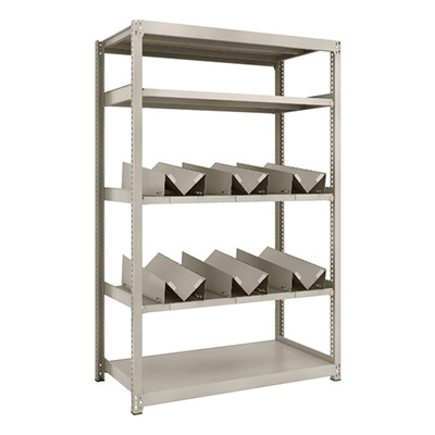 トラスコ TRUSCO スチールラック M2型軽中量棚 1160×600×H1800 缶受×6付 M2-6465-KU6 183-3770 (商品コード：170758)