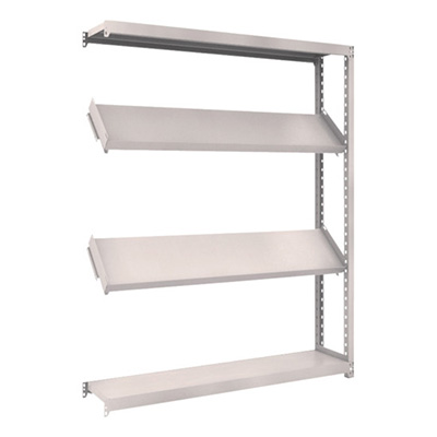 トラスコ TRUSCO スチールラック M2型棚 1500×300×H1800 4段 傾斜2段 連結 M2-6534K2B 484-3894 (商品コード：170766)