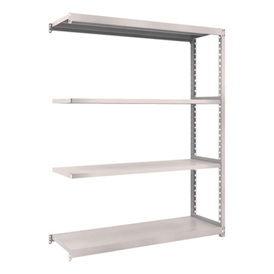 トラスコ TRUSCO スチールラック M2型 W1460×D450×H1800 4段 連結 ネオグレー M2-6544B 508-5918 (商品コード：170776)