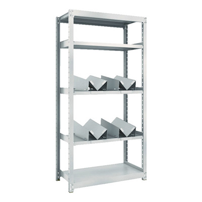 トラスコ TRUSCO スチールラック M2型軽中量棚 1460×450×H1800 缶受×4付 M2-6545-KU4 469-0982 (商品コード：170781)