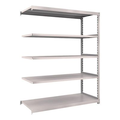 トラスコ TRUSCO スチールラック M2型 W1460×D600×H1800 5段 連結 ネオグレー M2-6565B 508-5977 (商品コード：170802)